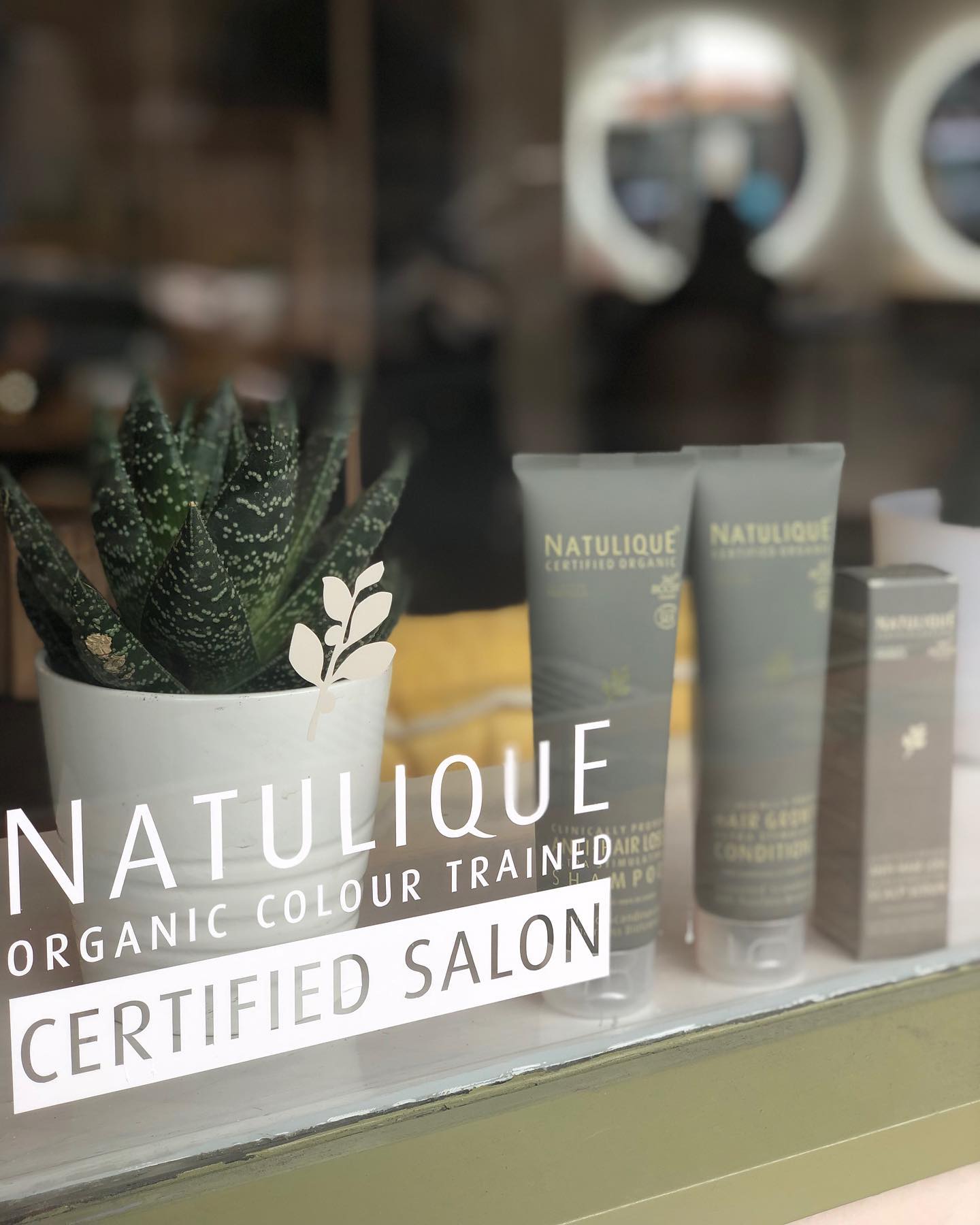 Hair treatment room at Virginia and Co organic salon Applecross